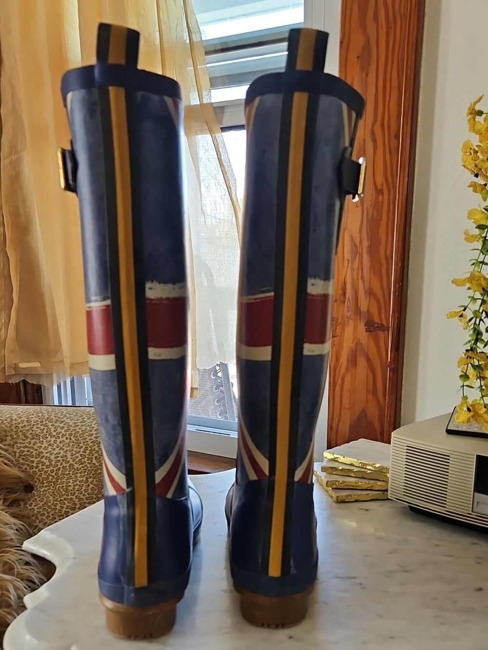 JOULES ""T-JACK" Knee High Pull On Wellies 9M EUC - Picture 13 of 16